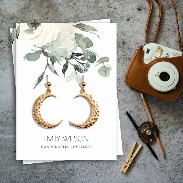 CARTÃO DE VISITA APRESENTAÇÃO DE OUVIDO DO GRUPO BRANCO FLORAL DO B (Criador carregado)