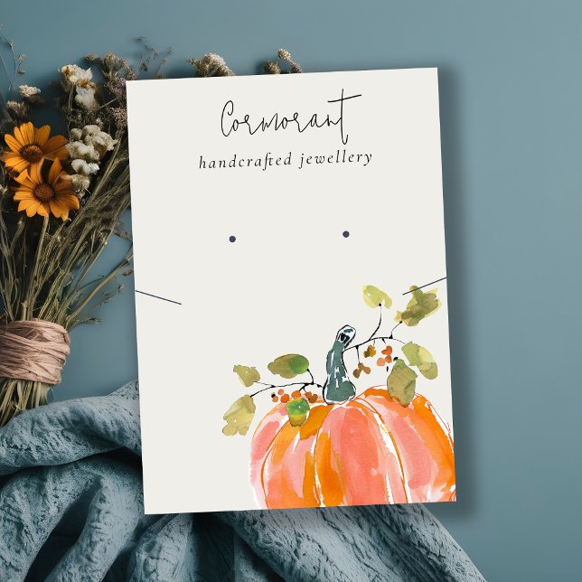 Cartão De Visita Apresentação do Colar de outono (Criador carregado)
