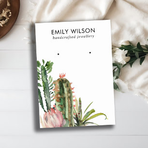 CARTÃO DE VISITA APRESENTAÇÃO DO ESTUDO DE FOLIAGEM DE PROTEA DE 