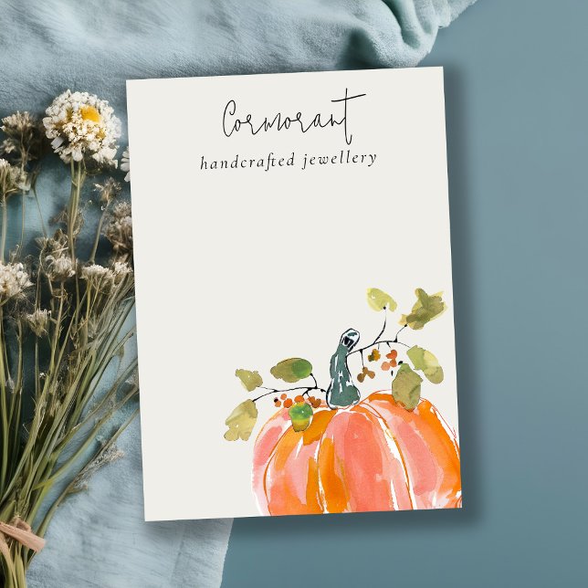 Cartão De Visita Apresentação do Vazio de Colar de Ouvido de outono (Criador carregado)