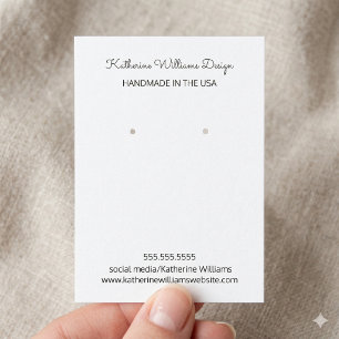 Cartão De Visita Apresentação  Fabricado artesanal nos EUA