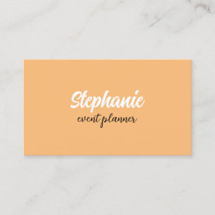 Cartão De Visita Apricoat Laranja Colorida Profissional Moderna