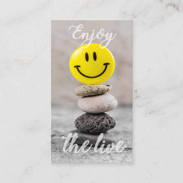 Cartão De Visita Aproveite a vida! (Frente)