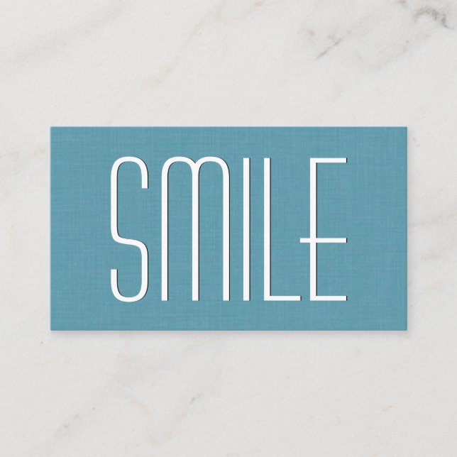 Cartão De Visita Aqua DENTIST Simple Style V63C (Frente)