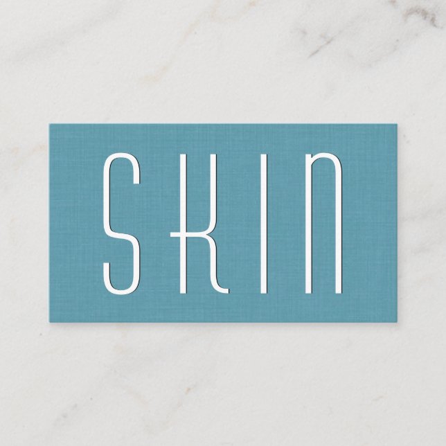 Cartão De Visita Aqua DERMATOLOGIST Simple Style V63D (Frente)