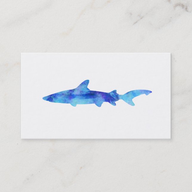 Cartão De Visita Aqua do azul da cerceta da tintura da silhueta da (Frente)