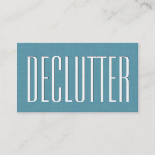 Cartão De Visita Aqua HOME ORGANIZER Theme Simple Style V63J