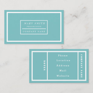 Cartão De Visita Aqua Sky Moderno Simples