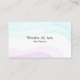 Cartão De Visita Aquarela