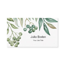 Aquarela Clássica de Frutas Vermelhas e Galhos