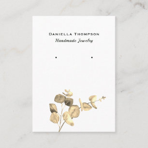 Cartão De Visita Aquarela Deixa Exibição de Bordo Boutique