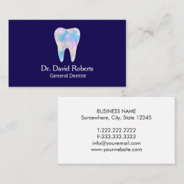 Cartão De Visita Aquarela Dentária Elegante