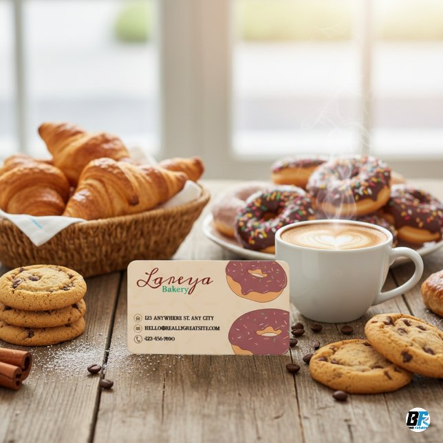 Cartão De Visita aquarela e folha escura (Criador carregado)