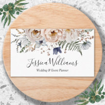 Aquarela Elegante Flores Bege Azul Bonito