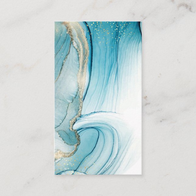 Cartão de Visita Aquarela em Branco (Frente)