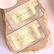 Aquarela Faux Gold Foil Blush Pink Elegante