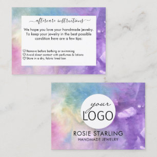 Cartão De Visita Aquarela, Joias artesanais