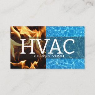 Cartão De Visita Aquecimento & Arrefecimento HVAC