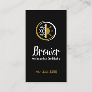 Cartão De Visita Aquecimento e ar condicionado, arrefecimento, repa