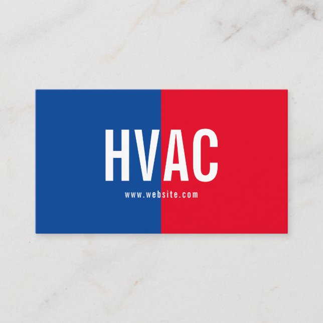 Cartão De Visita Aquecimento e refrigeração, ar condicionado, ativi (Frente)