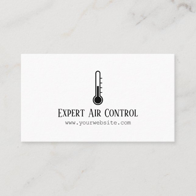 Cartão De Visita Aquecimento e refrigeração, ar condicionado, ativi (Frente)