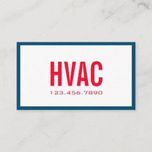 Cartão De Visita Aquecimento e refrigeração, ar condicionado, HVA