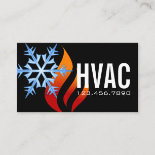 Cartão De Visita Aquecimento e refrigeração, ar condicionado, HVA
