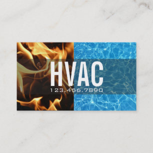 Cartão De Visita Aquecimento e refrigeração, ar condicionado, HVA