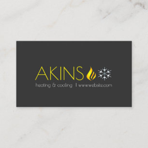 Cartão De Visita Aquecimento e refrigeração, ar condicionado, HVAC