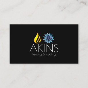 Cartão De Visita Aquecimento e refrigeração, ar condicionado, HVAC