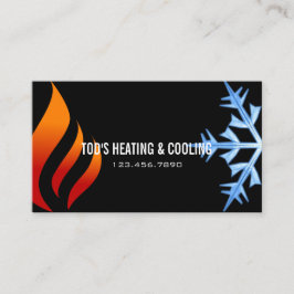 Cartão De Visita Aquecimento e refrigeração, ar condicionado, HVAC