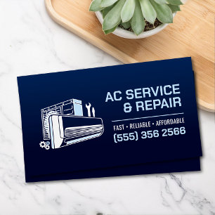 Cartão De Visita Ar Condicionado – Reparo • Serviço • Instalação
