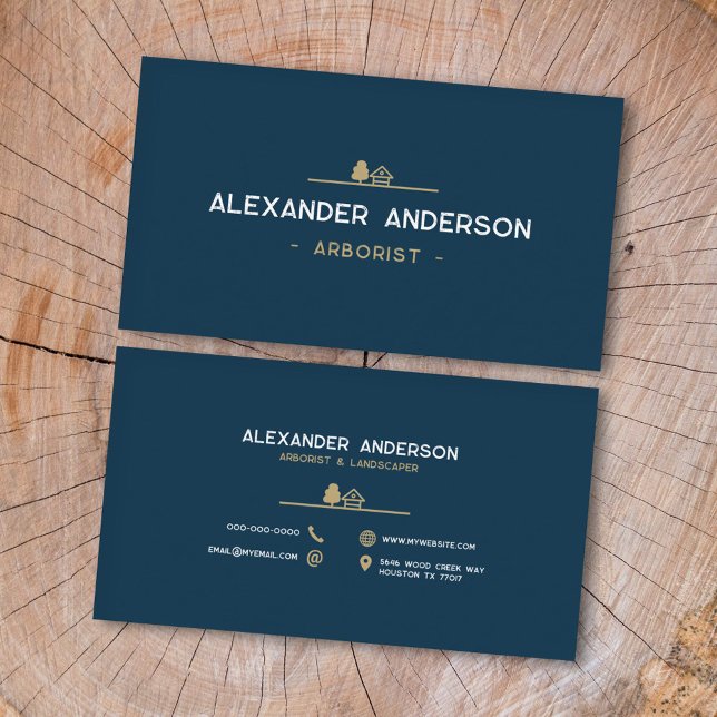 Cartão De Visita Arborist (Arborist Business Card)
