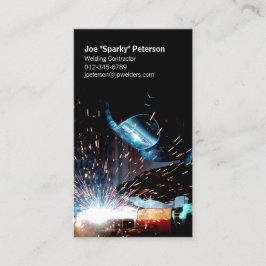 Cartão De Visita Arc Welder Torch Sparks