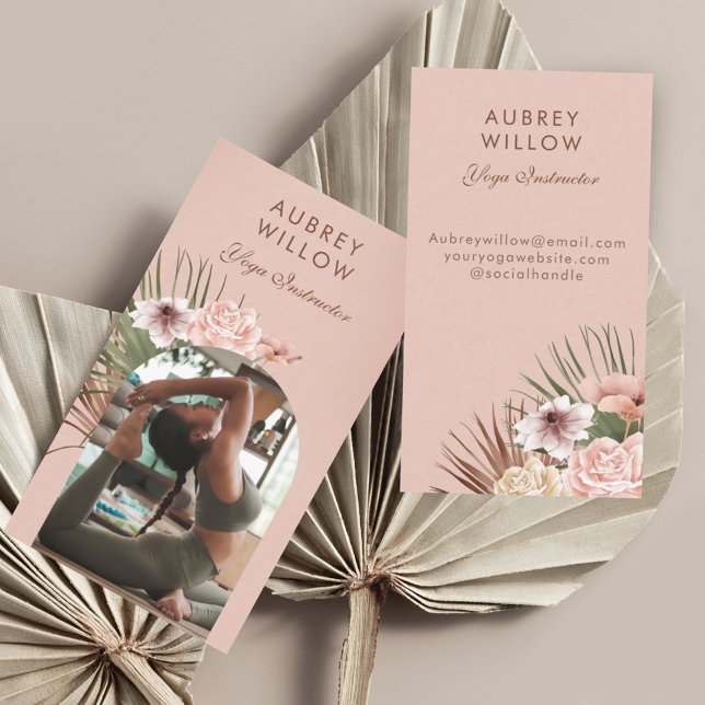 Cartão De Visita Arca Fotográfica Boho Boho da Bohemian Moderna Yog (Criador carregado)