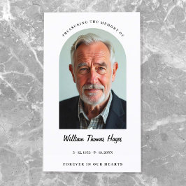 Cartão De Visita Arch Frame Funeral Prayer Foto Moderna