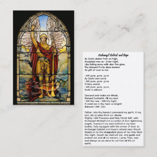 Cartão De Visita Archangel Gabriel e Hope