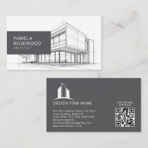 Architectural Technical Drawing White Grey