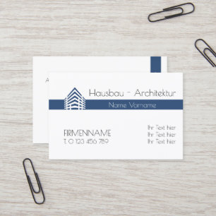 Cartão De Visita architektur hausbau