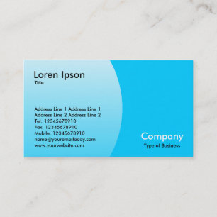 Cartão De Visita Arco - Azul-Céu