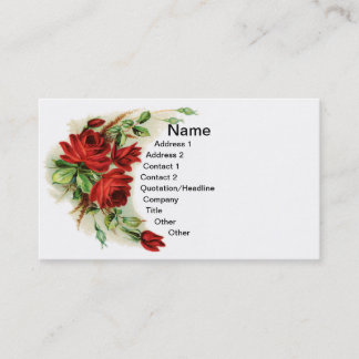 Cartão De Visita Arco do Victorian dos rosas