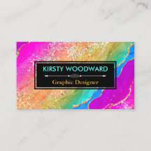 Arco-íris Álcool Tinta e Agitação Dourada Faux Gli