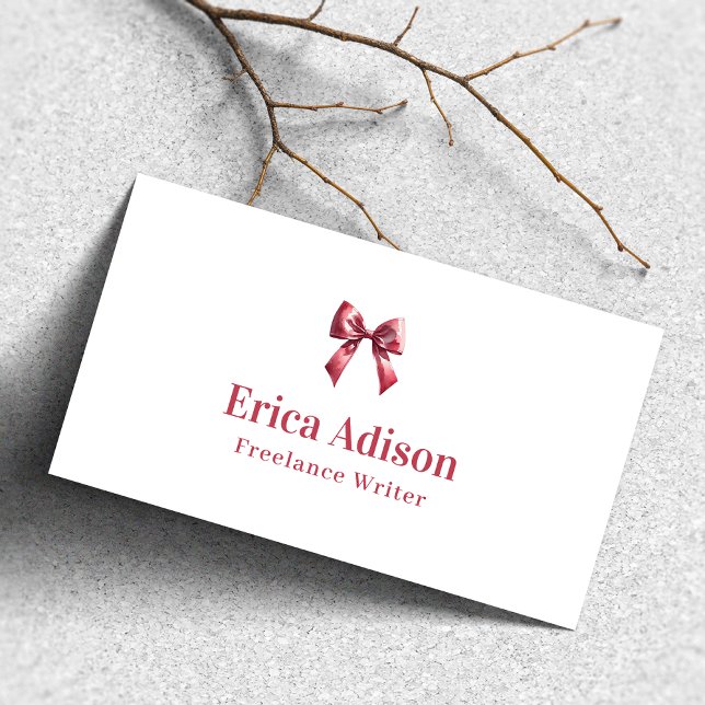 Cartão De Visita Arco rosa do código QR da fita colada (Criador carregado)