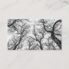 Cartão De Visita Áreas tortas, árvores negras