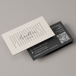 Cartão De Visita Areia de Massagem Minimalista para Terapeuta de Pé