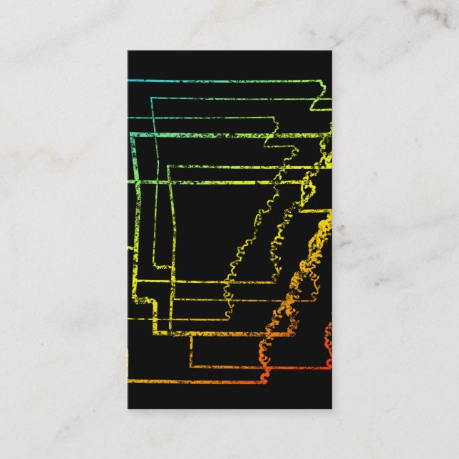 Cartão De Visita arkKansas chill blur (Frente)