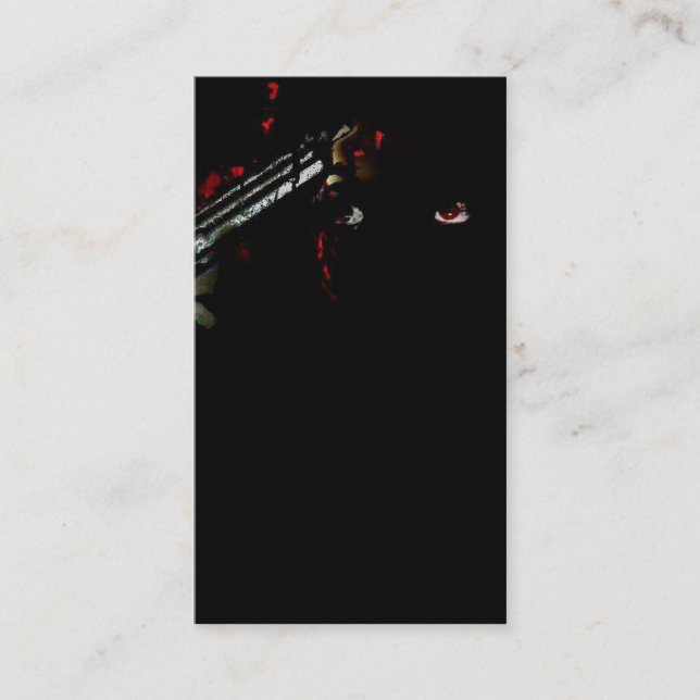 Cartão De Visita arma a sua cabeça (Frente)