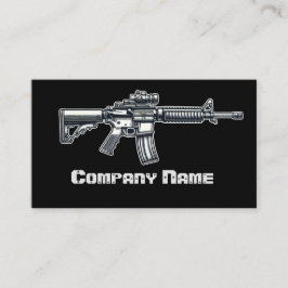 Cartão De Visita Armas de fogo negras