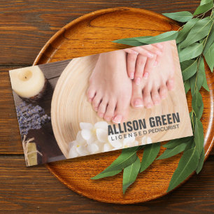 Cartão De Visita Aromaterapia Manicurista Pedicurista Pedicure Salo