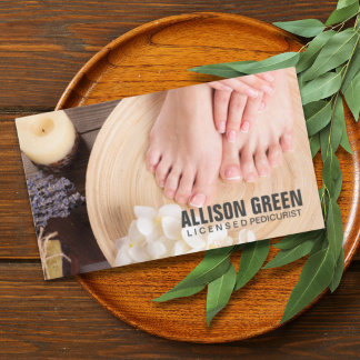 Cartão De Visita Aromaterapia Manicurista Pedicurista Pedicure Salo